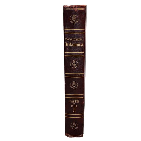 1959 Edition Encyclopedia Britannica Vtg HC Volume 5 CASTIR to COLE Educational - Picture 1 of 9